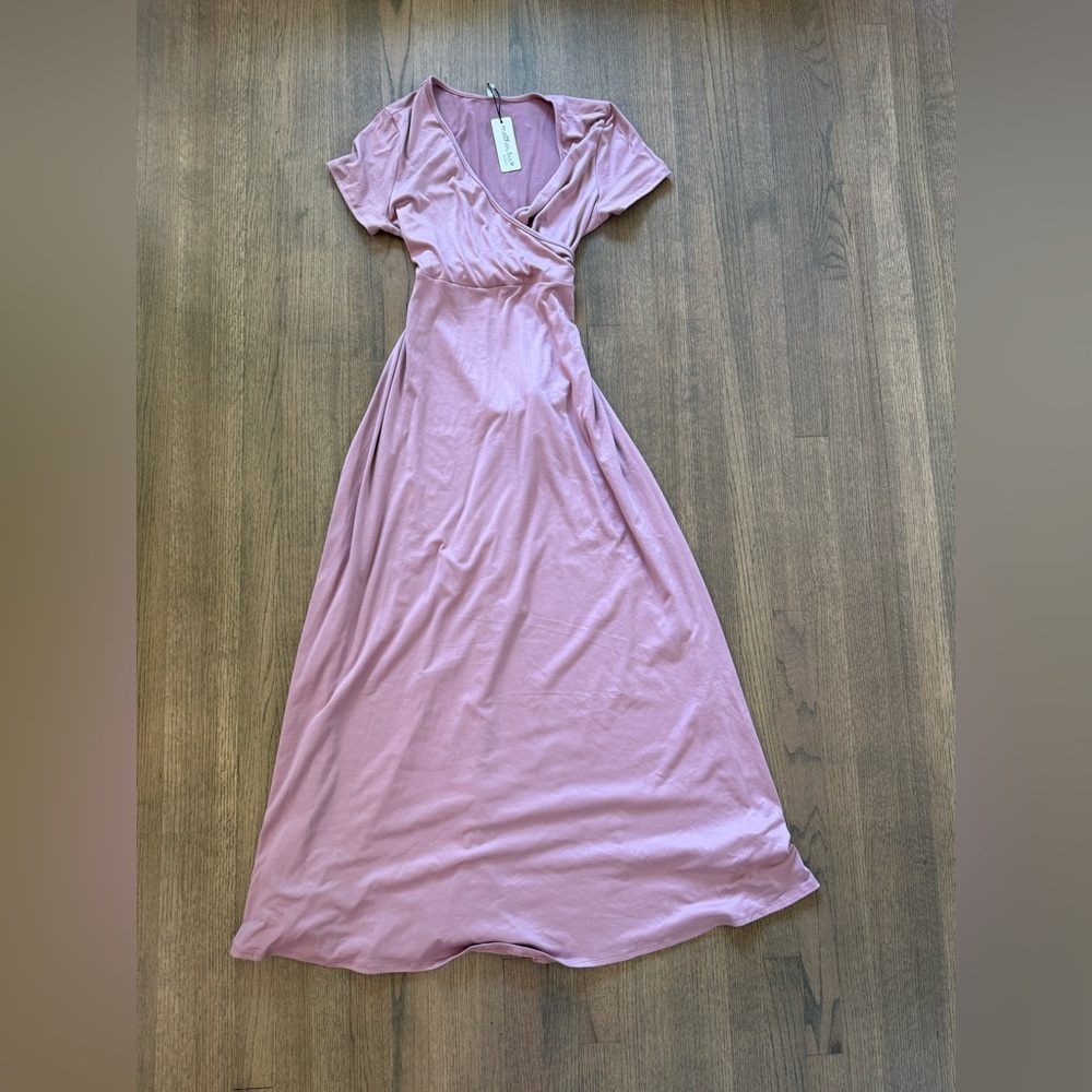 NEW Mother Bee Light Mauve Maxi Dress-Size XL